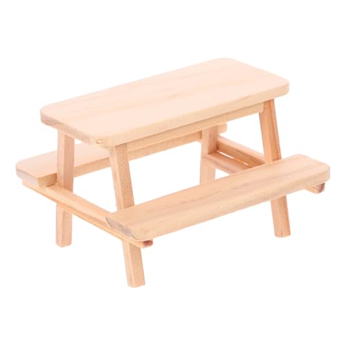 Vaguelly Tisch- und Stuhlmodell aus Holz klein Miniatur-Picknicktisch Requisiten realistisch Puppenhaustisch dekorativer Mini- -Picknicktisch Miniatur-Zubehör Möbelstütze Vaguelly Tisch- und Stuhlmodell aus Holz klein Miniatur-Picknicktisch Requisiten realistisch Puppenhaustisch dekorativer Mini- -Picknicktisch Miniatur-Zubehör Möbelstütze von Vaguelly