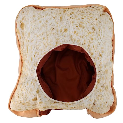 Vaguelly Toast Hut kindermütze kappe geburtstags weihnachsgeschenk Sonnenhut für Damen Kuchen kinderspielzeug DIY-Fotografie-Kappe brotförmige Kopfbedeckungen PP Baumwolle von Vaguelly