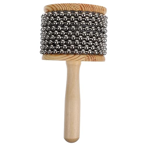 Vaguelly Tragbares Hölzernes Cabasa-Instrument, Lustiges Hölzernes Schlaginstrument, Mini-Kinder-cabasa von Vaguelly