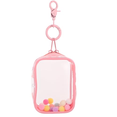 Vaguelly Transparente Figur-Displaytasche: Kleine Puppen-Displaytasche mit Schlüsselanhänger, Tragetasche, Beutelanhänger für -Puppenzubehör Vaguelly Transparente Figur-Displaytasche: Kleine Puppen-Displaytasche mit Schlüsselanhänger, Tragetasche, Beutelanhänger für -Puppenzubehör von Vaguelly
