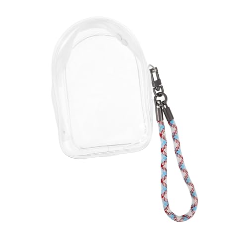 Vaguelly Transparentes PVC mit Reißverschluss Leichte Sammeltasche für Figuren und Miniaturen Inklusive Farbigem Gewebtem Trageband Klare Aufbewahrungstasche für Handy Schlüssel und Zubehör Vaguelly Transparentes PVC mit Reißverschluss Leichte Sammeltasche für Figuren und Miniaturen Inklusive Farbigem Gewebtem Trageband Klare Aufbewahrungstasche für Handy Schlüssel und Zubehör von Vaguelly