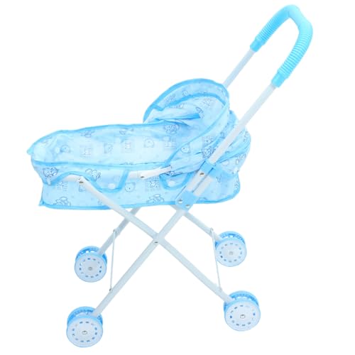 Vaguelly Trolley- Kleinkind-babypuppen-Kinderwagen Spiel Kinderwagen Kleinkind-Kinderwagen Mini-hauskinderwagen Puppensachen Eisenrahmen Sky-Blue Vaguelly Trolley- Kleinkind-babypuppen-Kinderwagen Spiel Kinderwagen Kleinkind-Kinderwagen Mini-hauskinderwagen Puppensachen Eisenrahmen Sky-Blue von Vaguelly