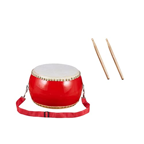 Vaguelly Trommel mit Stock kinderinstrumente musikinstrumente Schlagzeug holztrommel Riemen Kindertrommel Trommel Spielzeugtrommel für Kleinkinder Protokoll von Vaguelly