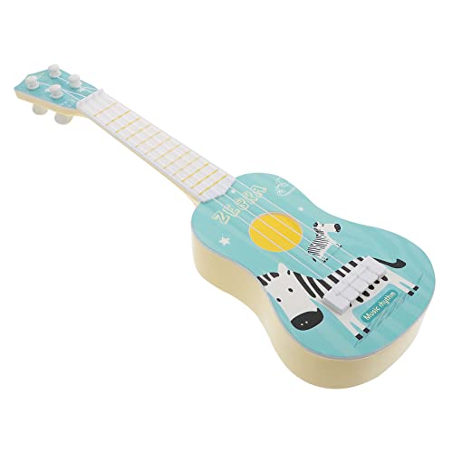 Vaguelly Ukulele-Gitarre Für Kinder Für Anfänger Kinderspielzeug Ukulele-gitarrenspielzeug Für Kinder Frühpädagogisches Musikinstrument Robustes Kunststoffmaterial Spaß Für Kleinkinder von Vaguelly