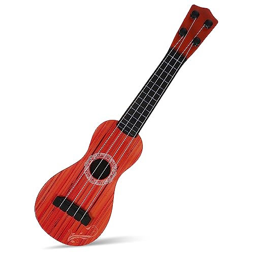 Vaguelly Ukulele Simulierte Gitarre für Anfänger Musikinstrument aus Kunststoff für Sicheres Lernspielzeug Deko Element für Spiel und Fotografie von Vaguelly