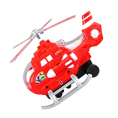 Vaguelly Universal-Hubschrauber Kinderspielzeug Hubschrauberspielzeug Für Simulationshubschrauberspielzeug Spielzeughubschrauber Zusammenbauen Kinderhubschrauber Plastik Rot von Vaguelly