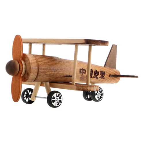 Vaguelly Vintage Holzflugzeug Doppelsitzer Holzfigur Dekoratives Modell für Kinderzimmer Büro Tischdeko Nostalgisches Sammlerstück aus Holz Flugzeuge Vaguelly Vintage Holzflugzeug Doppelsitzer Holzfigur Dekoratives Modell für Kinderzimmer Büro Tischdeko Nostalgisches Sammlerstück aus Holz Flugzeuge von Vaguelly