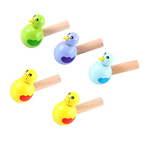 Vaguelly 5 Stück Pfeifenspielzeug Aus Holz Mit Vogeldesign Für Kleinkinder Leichte Musikinstrumente Für Jungen Und Mädchen Spielzeug in Zufälliger Farbe von Vaguelly