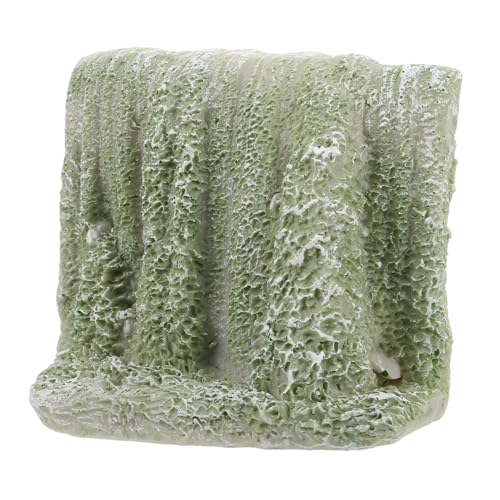 Vaguelly Wasserfall Wasserpflanzen-led Modell Puppenhaus Mini-puppenhaus Wandaufkleber Puppenhaus Mini- Miniatur-bauernhofzaun Papierpapierpuppenhaus Kit Schlauch Dark Grey Harz von Vaguelly