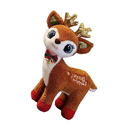 Vaguelly Weiches Plüsch Rentier Kuscheltier Weihnachtsdekoration Große Weihnachtsdeko Figur für Innen Festliche Rentierpuppe als Tisch und Regaldekoration Braun Vaguelly Weiches Plüsch Rentier Kuscheltier Weihnachtsdekoration Große Weihnachtsdeko Figur für Innen Festliche Rentierpuppe als Tisch und Regaldekoration Braun von Vaguelly