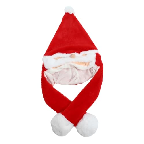 Vaguelly Weihnachtliche Plüschmütze mit Wackelnden Ohren für Cosplay Halloween und Bühnenaufführungen für Erwachsene für Festlichkeiten und Besondere Anlässe von Vaguelly