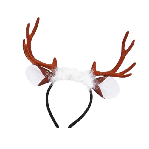Vaguelly Weihnachts Stirnband Geweih Haarreif Polyester Leicht Festlich für Weihnachtsfeier Karneval Party Kostüm Vaguelly Weihnachts Stirnband Geweih Haarreif Polyester Leicht Festlich für Weihnachtsfeier Karneval Party Kostüm von Vaguelly
