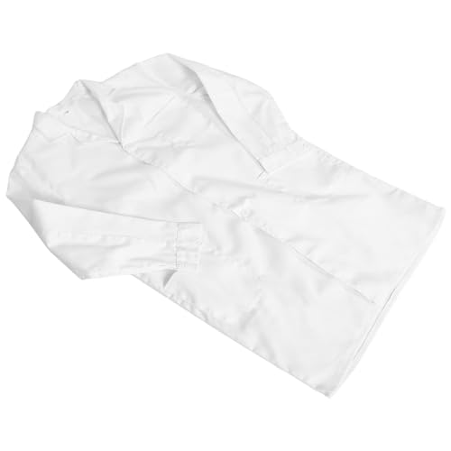 Vaguelly Weißer Laborkittel Langarm Arztkostüm Unisex Polyester Baumwolle Atmungsaktiv Für Rollenspiel Schule Halloween Jungen Mädchen Vaguelly Weißer Laborkittel Langarm Arztkostüm Unisex Polyester Baumwolle Atmungsaktiv Für Rollenspiel Schule Halloween Jungen Mädchen von Vaguelly