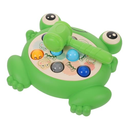 Vaguelly Whack A Frog für Kleinkinder Montessori-inspiriertes Lernspiel mit Hammer Motorische Fähigkeiten und Logisches Denken Fördern Kompakt für Familie und Reisen Stressabbauend und von Vaguelly