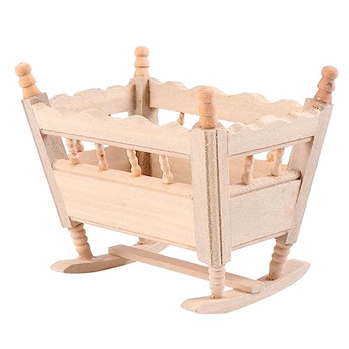 Vaguelly Wiegenbett Modell Dekoration Babywiege Miniaturmöbel Babymöbel kinderzimmerdeko Room Decoration Babyzimmer Dekoration Miniatur-Szenendekor Mini-Hausversorgung hölzern Vaguelly Wiegenbett Modell Dekoration Babywiege Miniaturmöbel Babymöbel kinderzimmerdeko Room Decoration Babyzimmer Dekoration Miniatur-Szenendekor Mini-Hausversorgung hölzern von Vaguelly