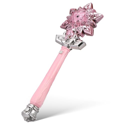 Vaguelly Zauberstab Sprühen Halloween-leuchtstab Prinzessin Zauberstab Zum Leuchten Bringen Leuchtender Zauberstab Feenstab Blase Zauberstab Schaum Dekorationen Plastik Rosa von Vaguelly