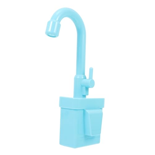 Vaguelly Zubehör Für Wasserhähne Kind Miniatur-szenenmodell Spiel Wanne Vorgetäuschtes Gameplay-kit Puppenhaus-Wasserhahn Mini-Wasserhahn Künstlicher Wasserhahn Blue von Vaguelly