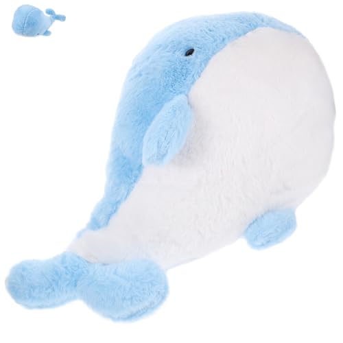 Vaguelly buchregal Dekoration Stuffed Soft Toys kindergeschenke Kinderzimmer-Plüschtier gefüllte Walpuppe Plüschpuppe Sofapuppendekoration Sky-Blue von Vaguelly