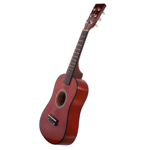 Vaguelly kleine Gitarre musikinstrumente Musik Instrumente Instrument akustikgitarren spielzeuggitarre Ukulele zubehör Holzgitarren-Ukulele Simulationsgitarrenspielzeug Linde Coffee von Vaguelly