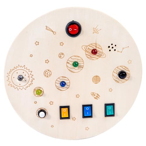 Vaguelly Frühes Lernspielzeug Für Kinder Beschäftigt-Spielzeug Lichter Pädagogisches Spielzeug Für Kinder Feinmotorik Kleinkind-beschäftigt-Brett von Vaguelly