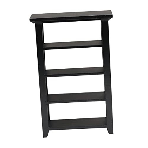 Vaguelly schwarzer Blumenständer für kinderspielzeug Kinderzimmer-Accessoire Miniatur Mini- bücherregal Mini-Blumenständer Blumenregal mit Vier Schichten Holz Black Vaguelly schwarzer Blumenständer für kinderspielzeug Kinderzimmer-Accessoire Miniatur Mini- bücherregal Mini-Blumenständer Blumenregal mit Vier Schichten Holz Black von Vaguelly