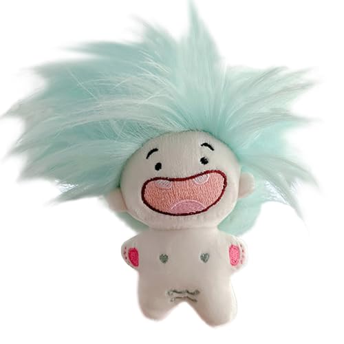 VaiKanhai Cute Twelve Signs Funny Toothless Doll Keychain Not Does It Have A Cute and Interesting Appearance You Can Also Design The Doll's Hairstyle According to Your Preferenc Plüschtier (Blue, C) von VaiKanhai