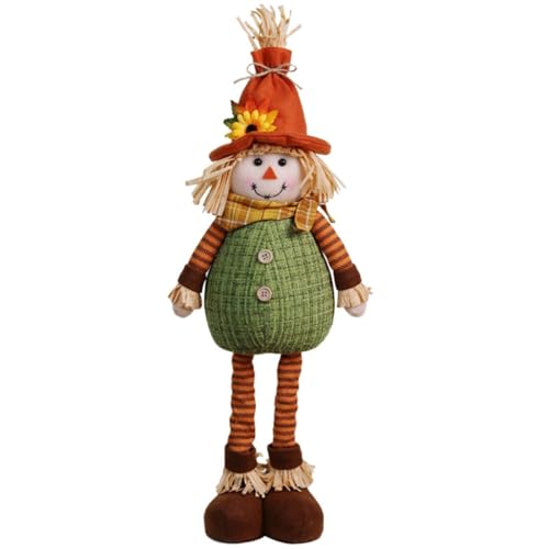 VaiKanhai Thanksgiving Dehnbare Dekoration Plüsch Puppe Mit Hängenden Beinen Und Puppe Festival Skulptur Dekoration Familie Treffen Statue Narbe Kuscheltier (B, One Size) von VaiKanhai