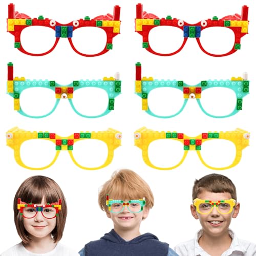 Vaileal 9 Stück Bauklötze Brille: Building Block Glasses, Building Bricks Gläser, Bausteine Brillen Party Zubehör, Party Brille Lustig mit DIY Blöcken für Kinder Partys, Geburtstag, Foto Requisiten Vaileal 9 Stück Bauklötze Brille: Building Block Glasses, Building Bricks Gläser, Bausteine Brillen Party Zubehör, Party Brille Lustig mit DIY Blöcken für Kinder Partys, Geburtstag, Foto Requisiten von Vaileal