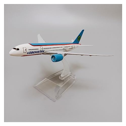 Flugzeuge Outdoor Toy Uzbekistan Airlines Boeing 787 B787 Flugzeug Modell Airways Flugzeug Modell Stand Flugzeug Kinder Geschenke 16 cm von VaizA