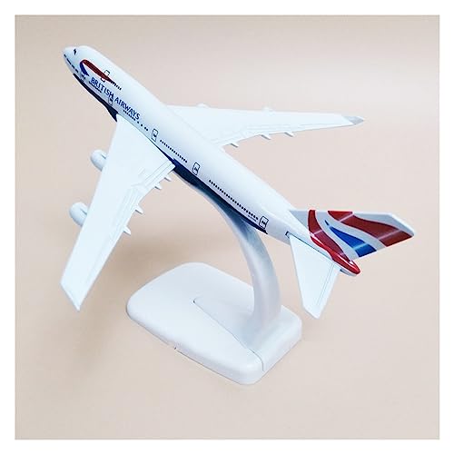 VaizA Flugzeuge Outdoor Toy 16 cm Air British Airways Boeing 747 B747-400 Flugzeuge Flugzeug Modell 1: 400 Skala Stiecast Luftebene Legierung Metallflugzeug W Basis von VaizA
