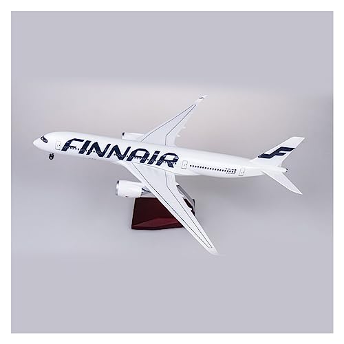 VaizA Flugzeuge Outdoor Toy 47 cm Großes Finnair Airbus A350-Flugzeug, Modellflugzeug, Maßstab 1:160, Kunstharz-Druckguss, Licht- Und Radflugzeug, Geschenk Für Sammeln (Größe : No Light) von VaizA