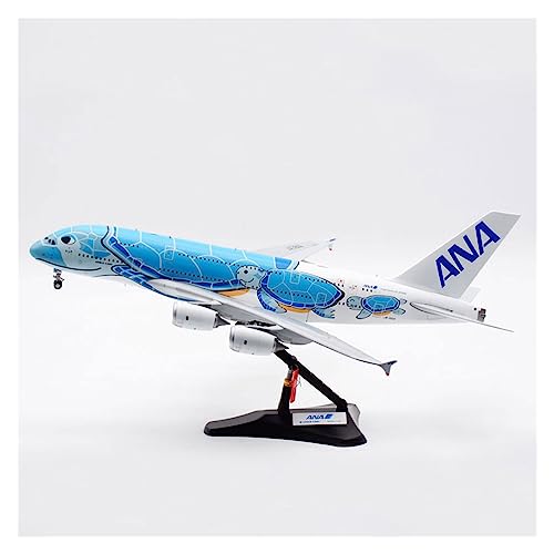 VaizA Flugzeuge Outdoor Toy Diecast 1:200 Für A380 JA381A ANA Für Blue Turtle Airlines W Basis Fahrwerk Legierung Metall Flugzeug Flugzeug Modell Spielzeug von VaizA