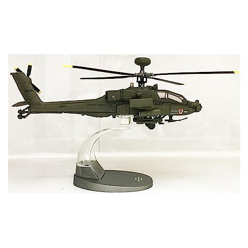 VaizA Flugzeuge Outdoor Toy Druckguss-Metalllegierung Im Maßstab 1:72 Für AH-64D-Hubschrauber, Armee-Kampfflugzeug, Flugzeugmodelle, Spielzeug Für Sammlungen von VaizA