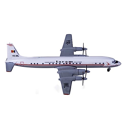 VaizA Flugzeuge Outdoor Toy Iljuschin Il-18 YR-IML Tarom-Flugzeuge Im Maßstab 1:400, Modellflugzeuge, Fluggesellschaften, Legierungsflugzeuge, Flugzeugmodell. Zur Sammlung von VaizA