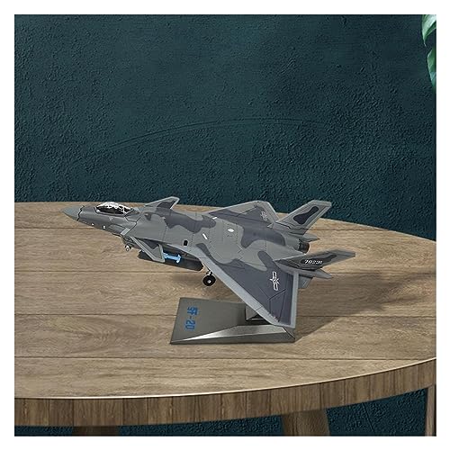 VaizA Flugzeuge Outdoor Toy J20 Fighter Model - Im Maßstab 1:100, Flugzeugornament Für Café, Zuhause, TV-Schrank, Wohnzimmer, Tischdekoration von VaizA