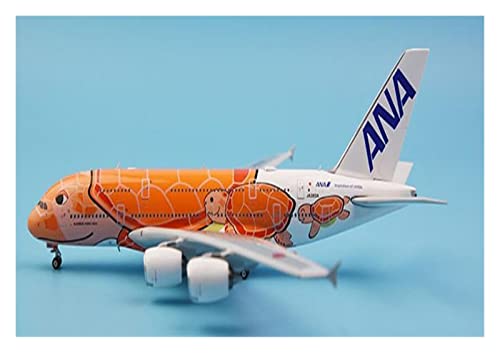 VaizA Flugzeuge Outdoor Toy Maßstab 1:400 Für A380-Flugzeuge Modellflugzeuge ANA Für Japan JA383A Kala JA382A Kai Turtle Airlines Legierungsflugzeug (Farbe : EIN, Größe : 1 UK) von VaizA