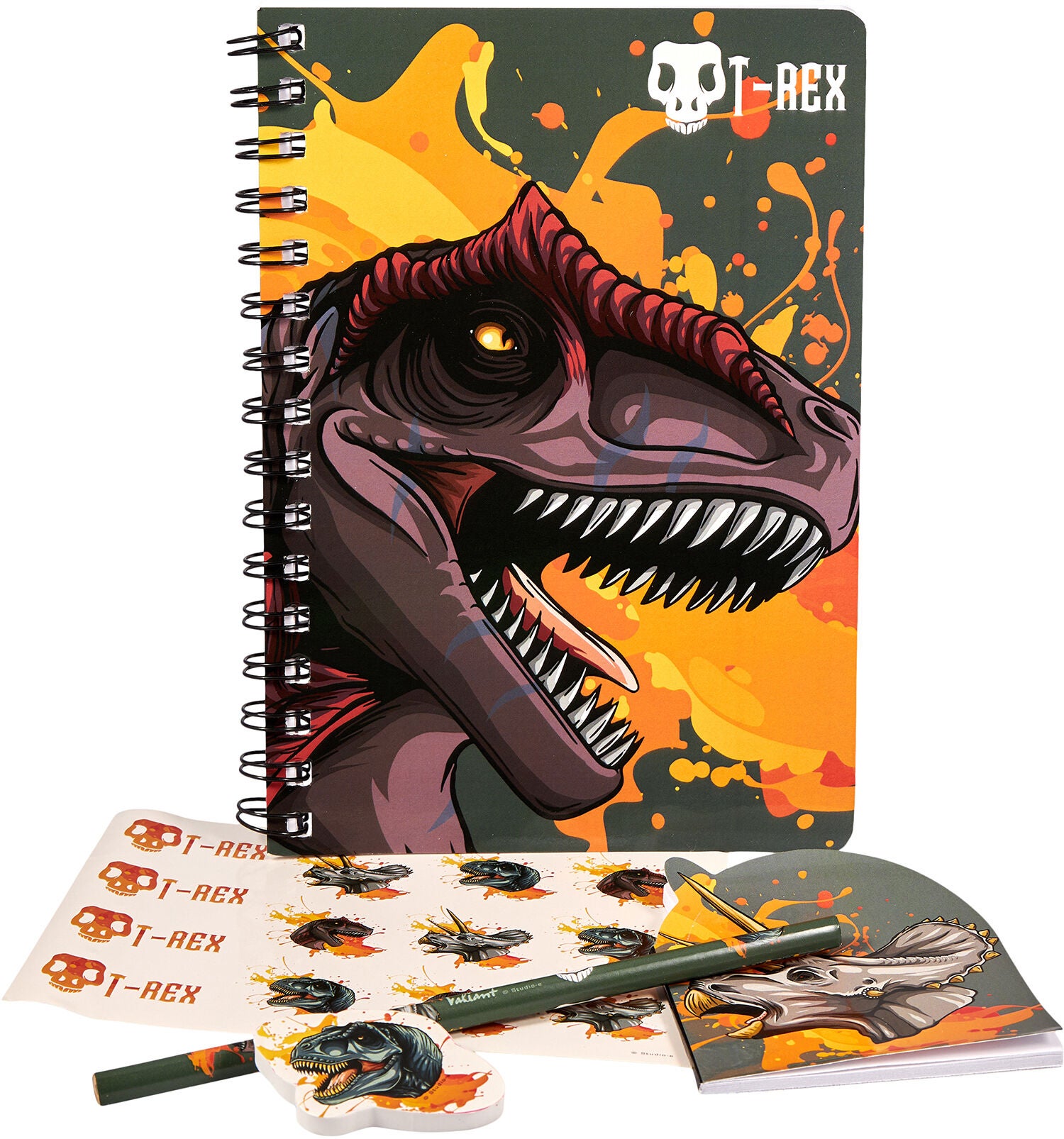 ValiantDino Schreibset, Grün/Orange ValiantDino Schreibset, Grün/Orange von Valiant Dino