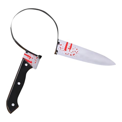 Valicaer Halloween Haarreif,Messer im Kopf,Blutiger Horror Headband für Damen & Herren Kostüm Accessoire und bei der Halloween Party cosplay (Messer) von Valicaer