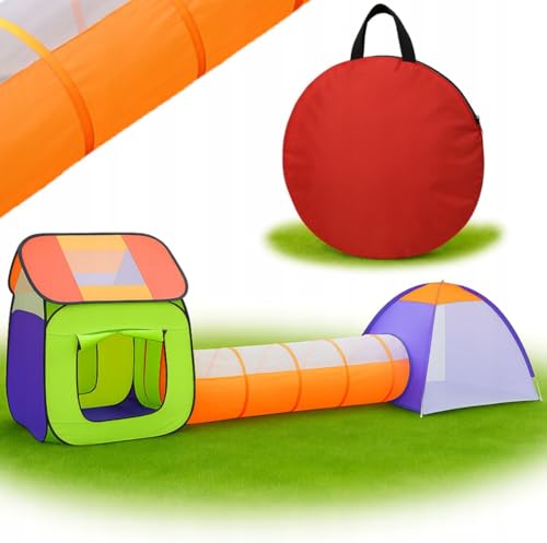 Valle Verde 3in1 Kinderzelt, Spielzelt, Krabbeltunnel,Spielhaus, Tipi, Bällebad - Mit Pop-Up-Funktion und Mesh-Einsätzen - Indoor und Outdoor - Aufbewahrungstasche - Mehrfarbig, 379 x 118 x 105 cm Valle Verde 3in1 Kinderzelt, Spielzelt, Krabbeltunnel,Spielhaus, Tipi, Bällebad - Mit Pop-Up-Funktion und Mesh-Einsätzen - Indoor und Outdoor - Aufbewahrungstasche - Mehrfarbig, 379 x 118 x 105 cm von Valle Verde