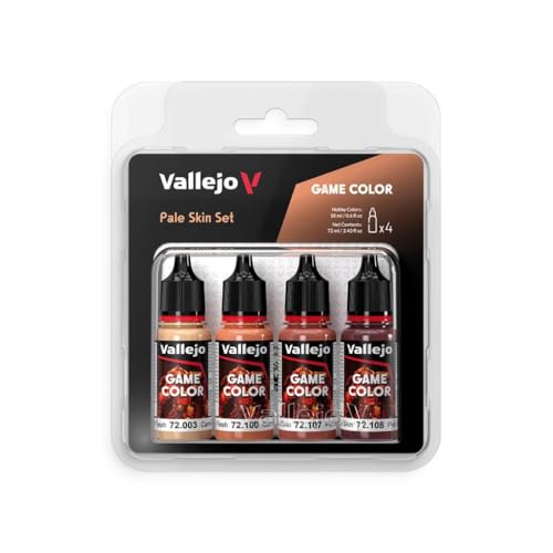 Farb-Set Blasse Haut, 4X 18 ml von Vallejo