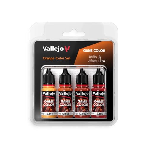 Farb-Set Orange, 4X 18 ml von Vallejo