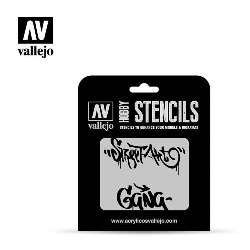 Hobby Stencils: Street Art Num. 2 Markings Hobby Stencils: Street Art Num. 2 Markings von Vallejo