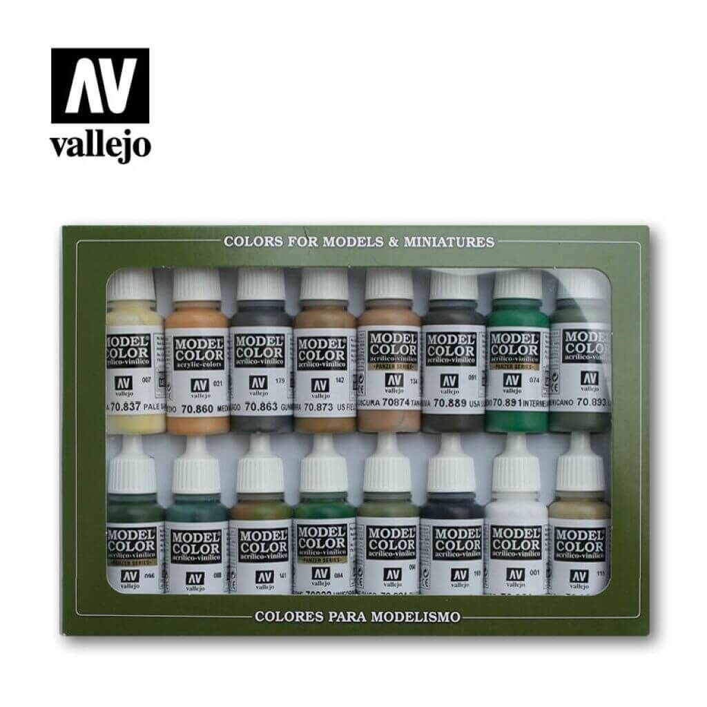 'Model Color: Set 09: WWII Allied Colours (16 Farben)' von Vallejo