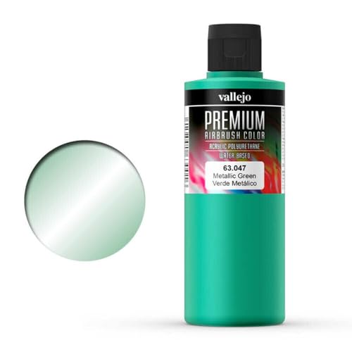 Vallejo 063047 Spiel, Metallic-Grün, 200 ml von Vallejo