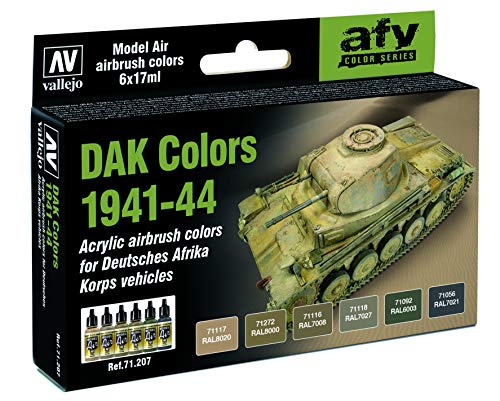 Vallejo 071207 Farbset, Deutsches Afrika-Korps, 6X 17 ml Vallejo 071207 Farbset, Deutsches Afrika-Korps, 6X 17 ml von Vallejo