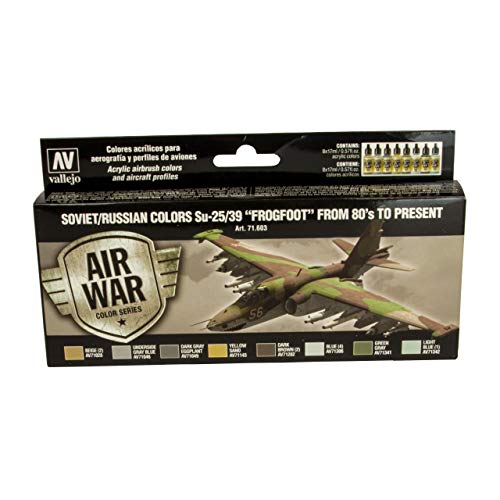 Vallejo 071603 AV Model Air Set-Soviet Su-25 Frogfoot 80's On Modellbaufarbe, Farbig, 17 ml Vallejo 071603 AV Model Air Set-Soviet Su-25 Frogfoot 80's On Modellbaufarbe, Farbig, 17 ml von Vallejo