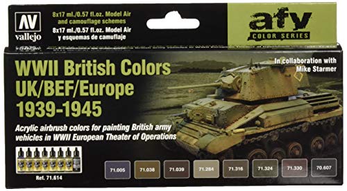 Farb-Set, Britische Farben, Europa, WWII Farb-Set, Britische Farben, Europa, WWII von Vallejo