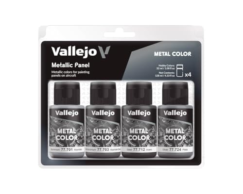 Vallejo 077601 Modellbausatz, verschieden, 32 ml (4er Pack) von Vallejo