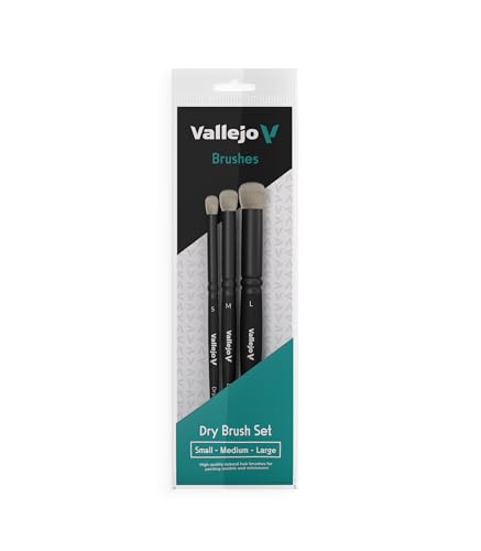 Dry Brush, Set S, M, L von Vallejo