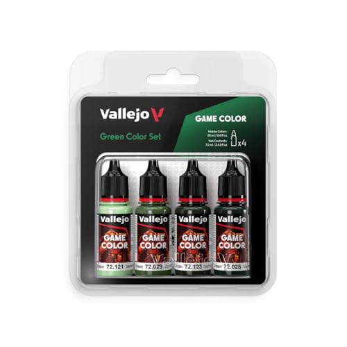 Farb-Set Grün, 4X 18 ml von Vallejo